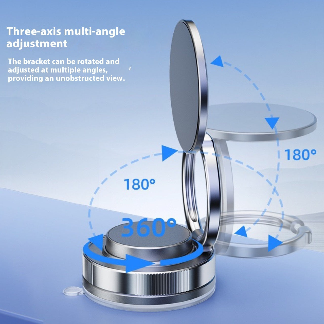 Magnetic Car Phone Holder – Strong Suction Mount for Dashboard & Windshield