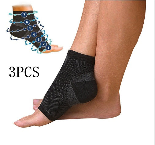 Anti-Fatigue Compression Foot Sleeves for Men & Women – Ankle Support Socks