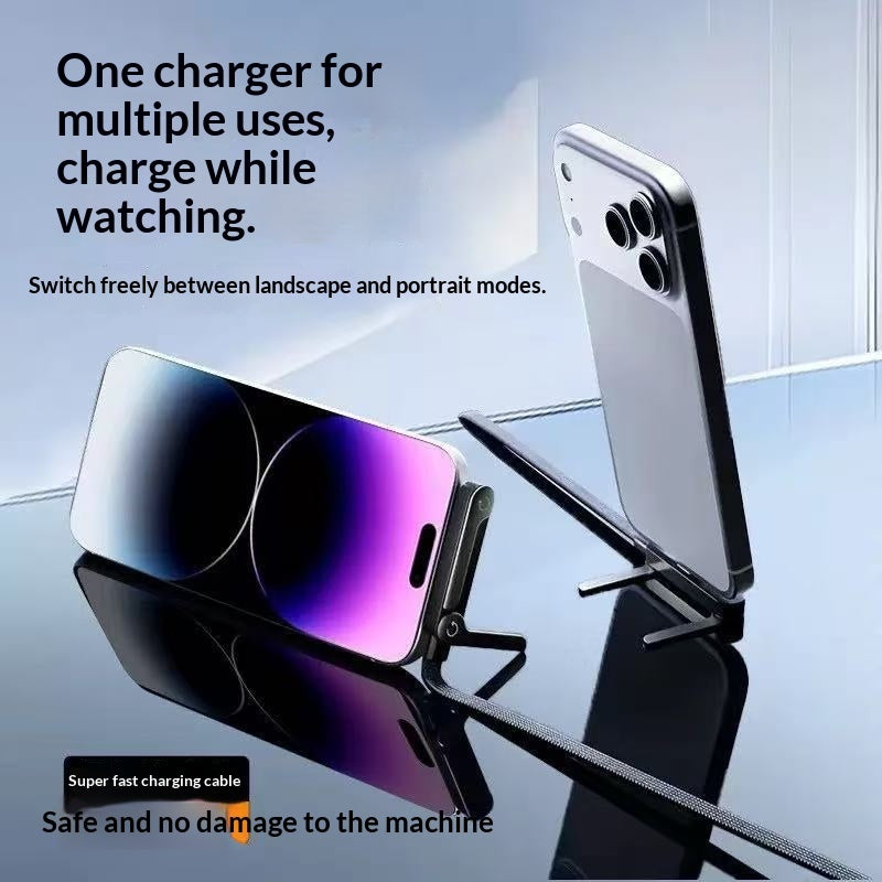 240W Fast-Charging Cable with Foldable Stand – Multi-Device Data & Charging Cable
