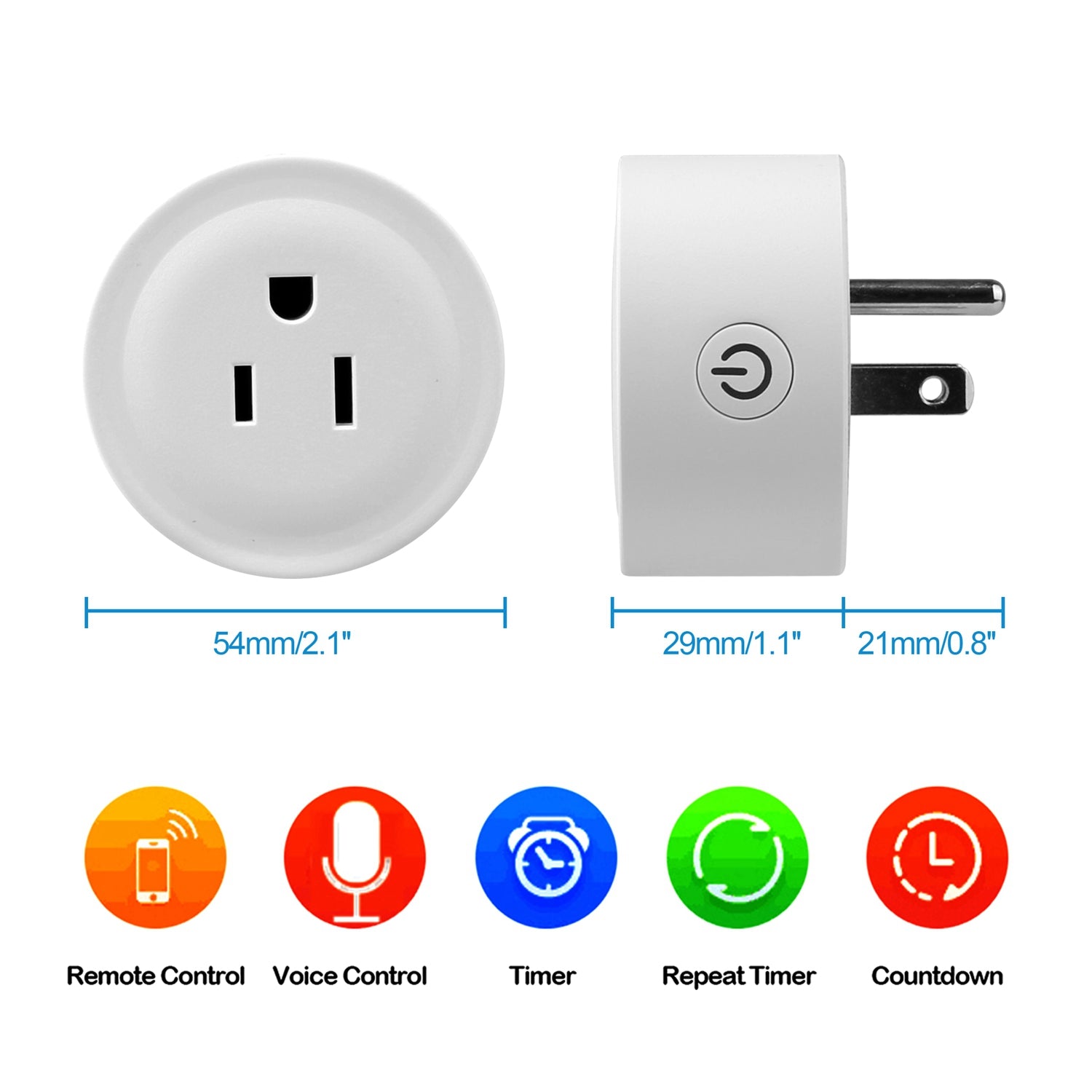 WiFi Smart Plug – Works with Alexa & Google Home, App & Voice Control with Timer